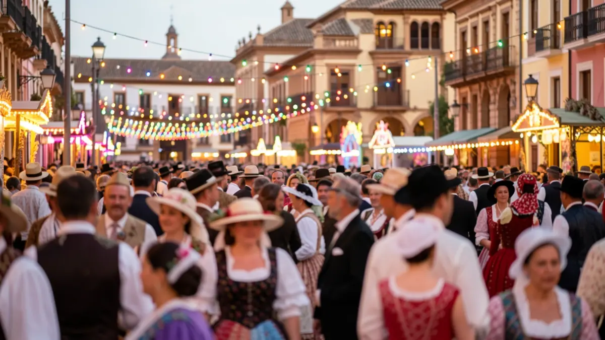 Imagen genérica de la Feria de Abril de Sevilla con ambiente festivo.