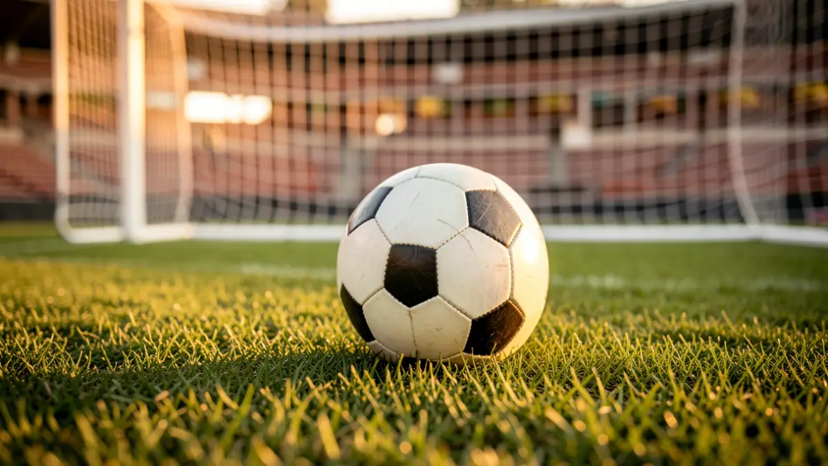 Imagen genérica de un balón de fútbol en un campo.
