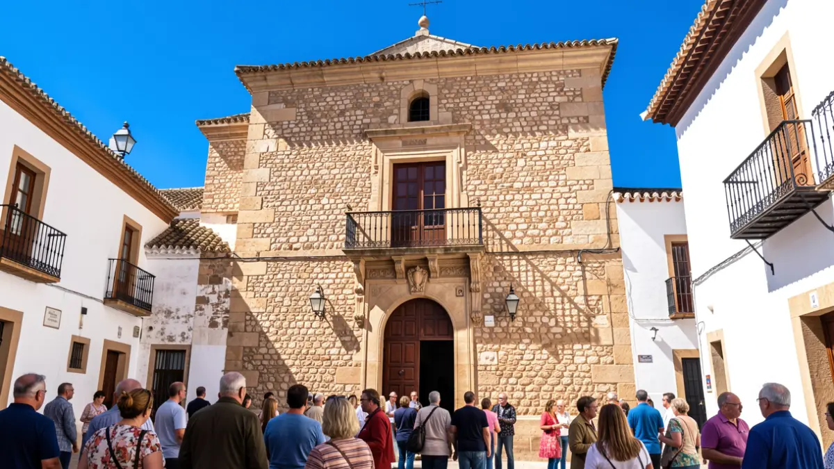 Fachada del Ayuntamiento de Alcalá la Real con arquitectura tradicional andaluza.