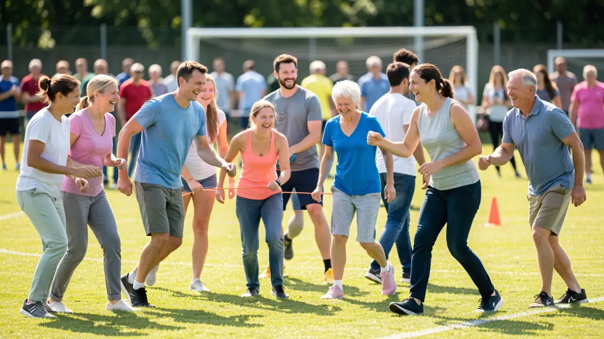 Generic image of diverse people participating in inclusive sports activities.