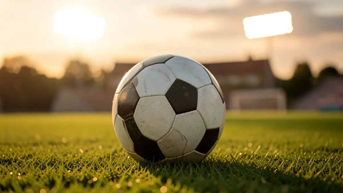 Imagen genérica de un balón de fútbol en un campo.