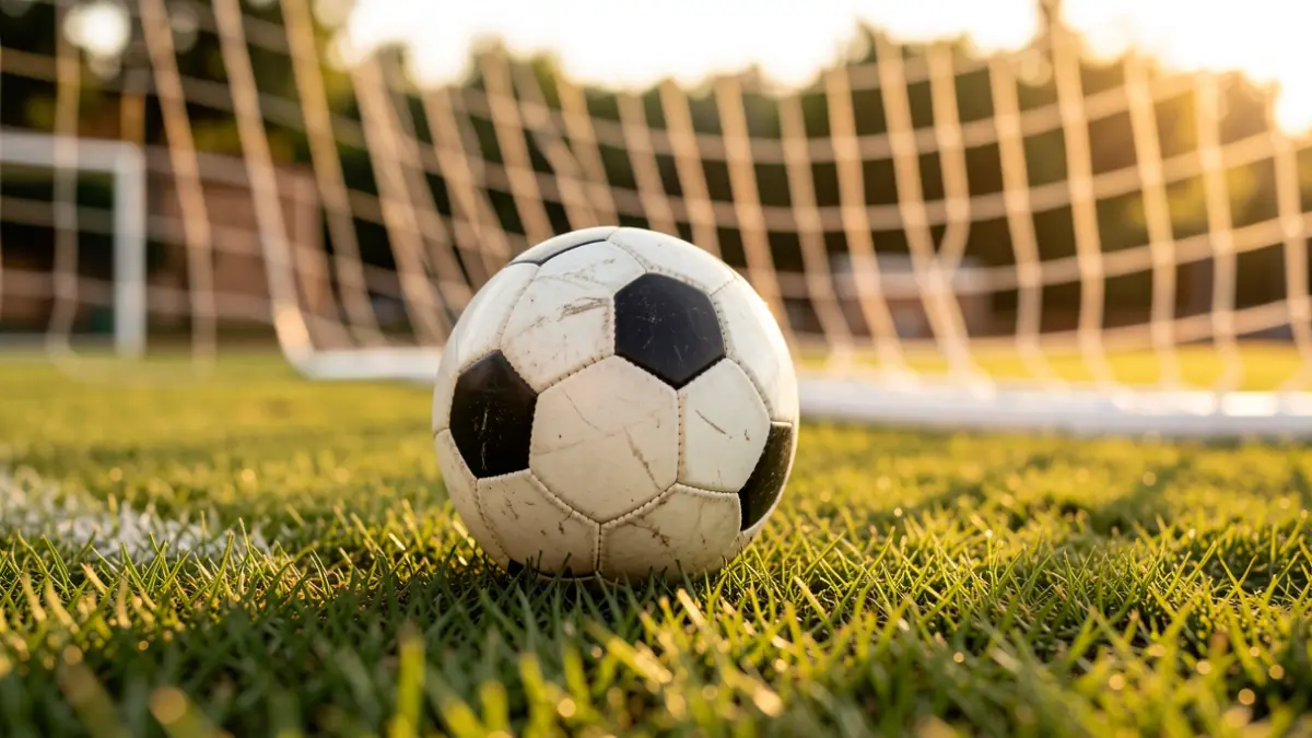 Generic image of a football on grass.
