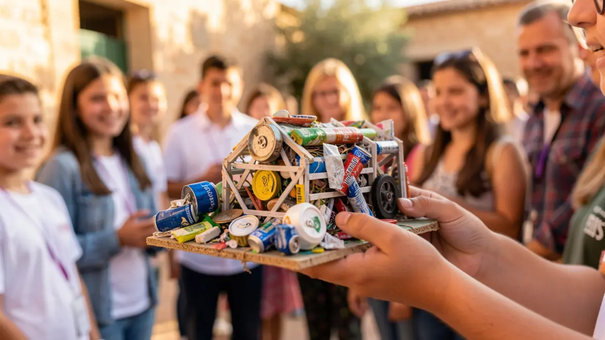 Image of an innovative school project presented by students in Andalucía.