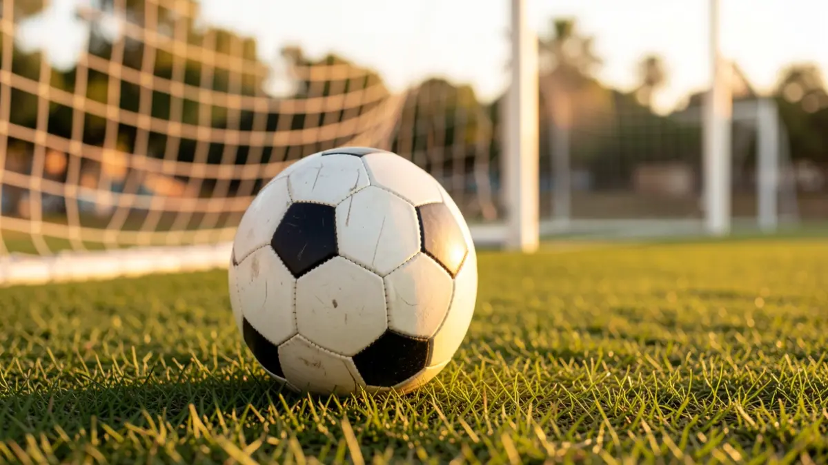 Generic image of a football on a stadium pitch.