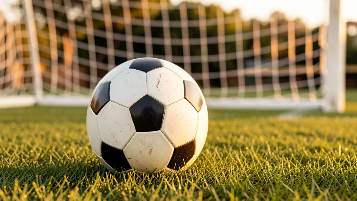 Imagen genérica de un balón de fútbol sobre césped.