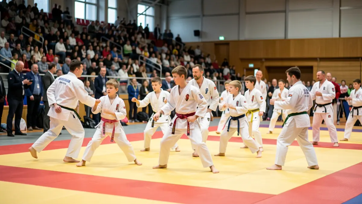 Generic image of judokas competing in a tournament.