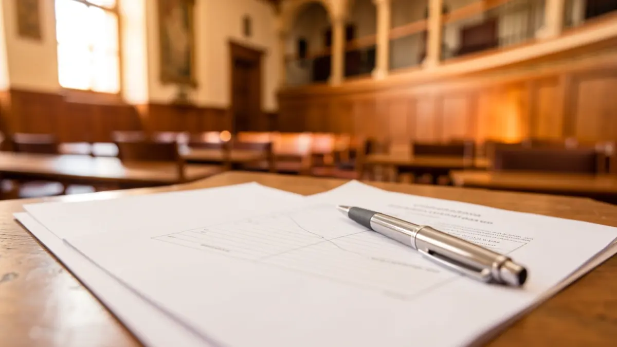 Image of a university exam in Andalucía.