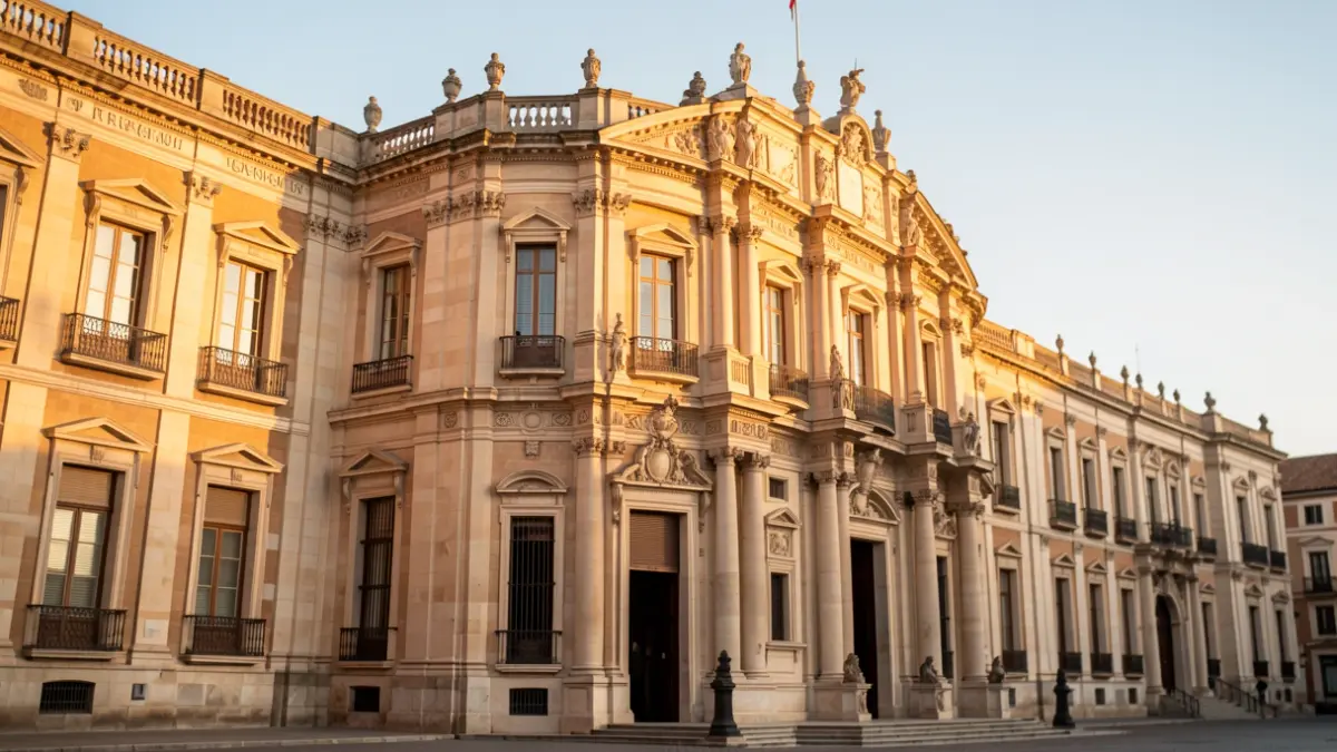 Facade of the Palacio de la Merced in Córdoba during the Ser Quien Soy awards ceremony.