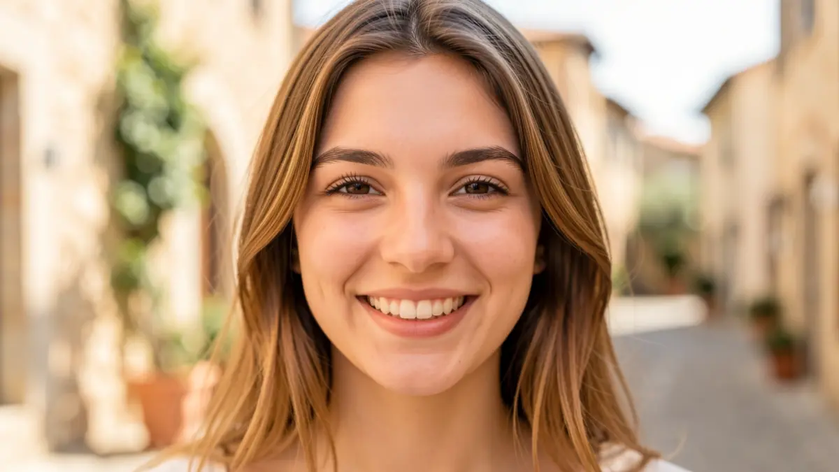 Generic image of a young woman smiling.
