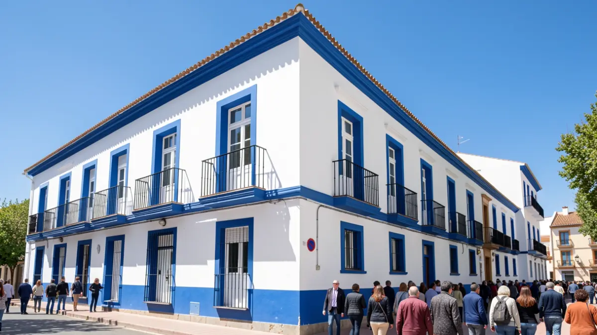 Imagen genérica del exterior de un colegio público andaluz.