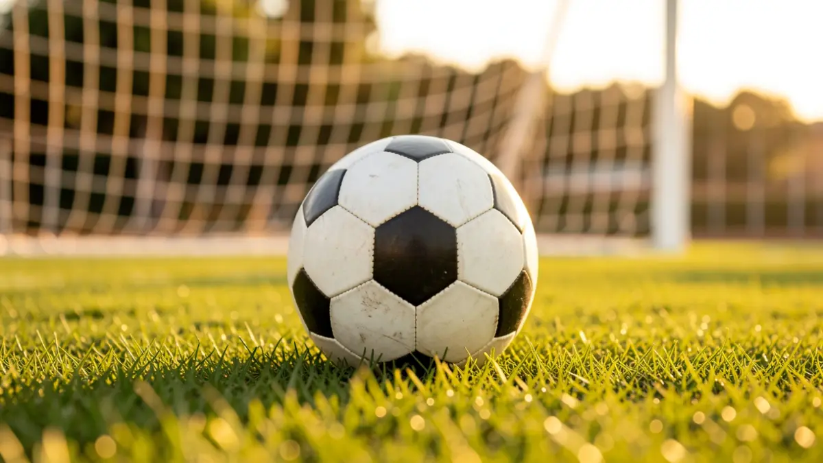 Imagen genérica de un balón de fútbol sobre césped.