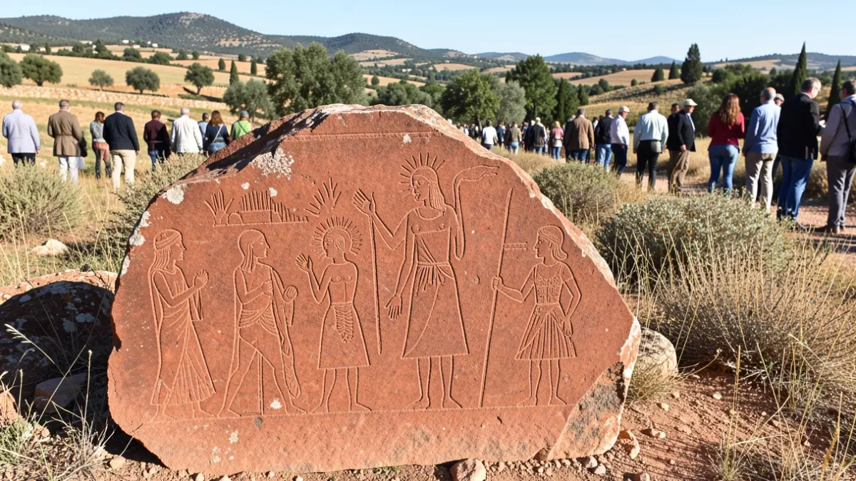 Petroglyphs of Tablilla del Mellado in Villanueva de Córdoba, declared a Site of Cultural Interest.