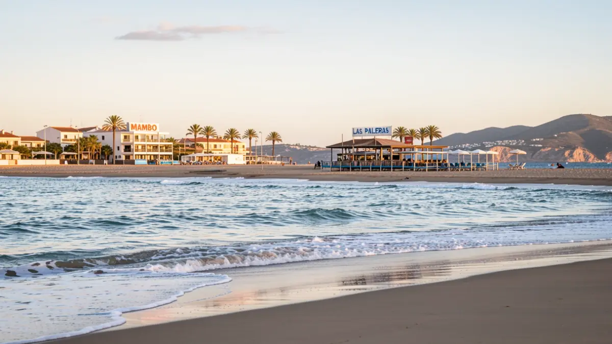 Generic image of Las Lindes beach in Torrox-Costa, Málaga.