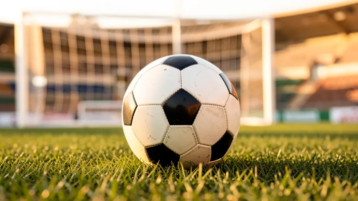 Imagen genérica de un balón de fútbol en un campo.