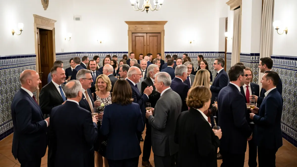 Generic image of a charity gala in an Andalusian event hall.