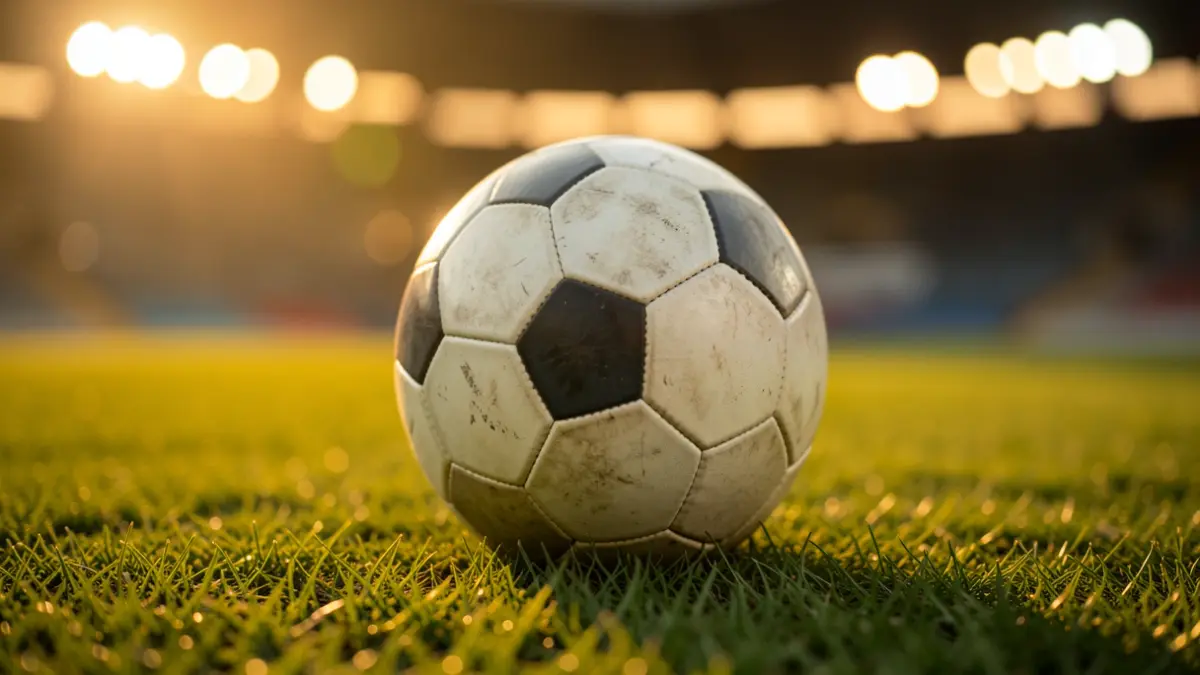 Generic image of a football on grass.