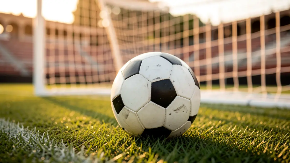 Generic image of a football on a pitch.