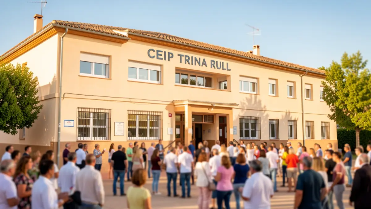 Generic image of the Trina Rull school in Olula del Río during its 50th anniversary celebration.