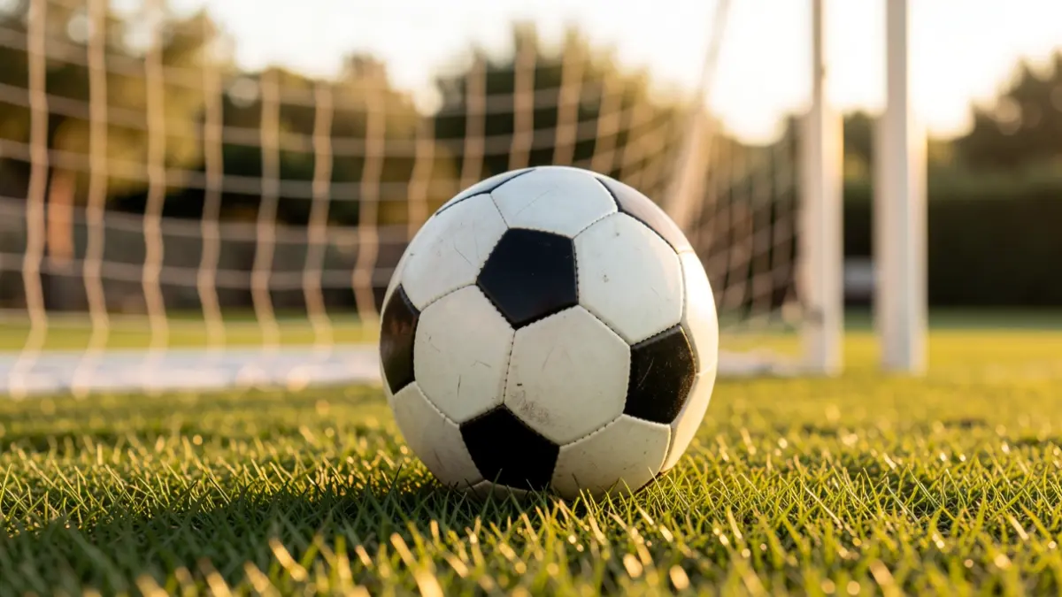 Imagen genérica de un balón de fútbol sobre el césped de un estadio.