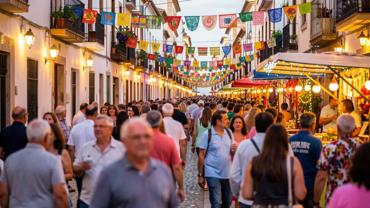 Generic image of a popular festival in Andalucía with a festive atmosphere.