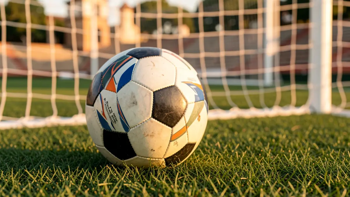 Imagen genérica de un balón de fútbol en un campo.