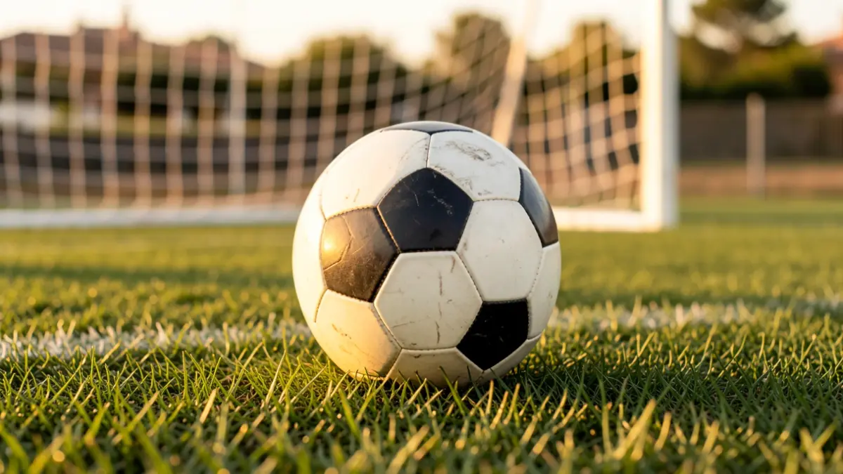 Imagen genérica de un balón de fútbol sobre césped.