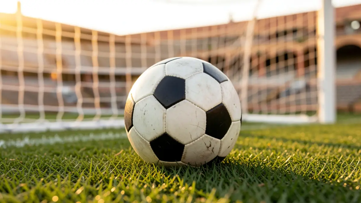 Imagen genérica de un balón de fútbol en un campo.