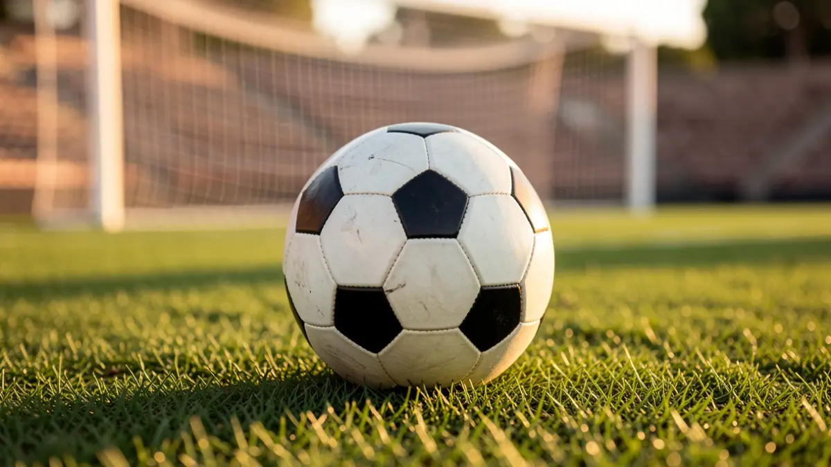 Imagen genérica de un balón de fútbol sobre el césped de un estadio.