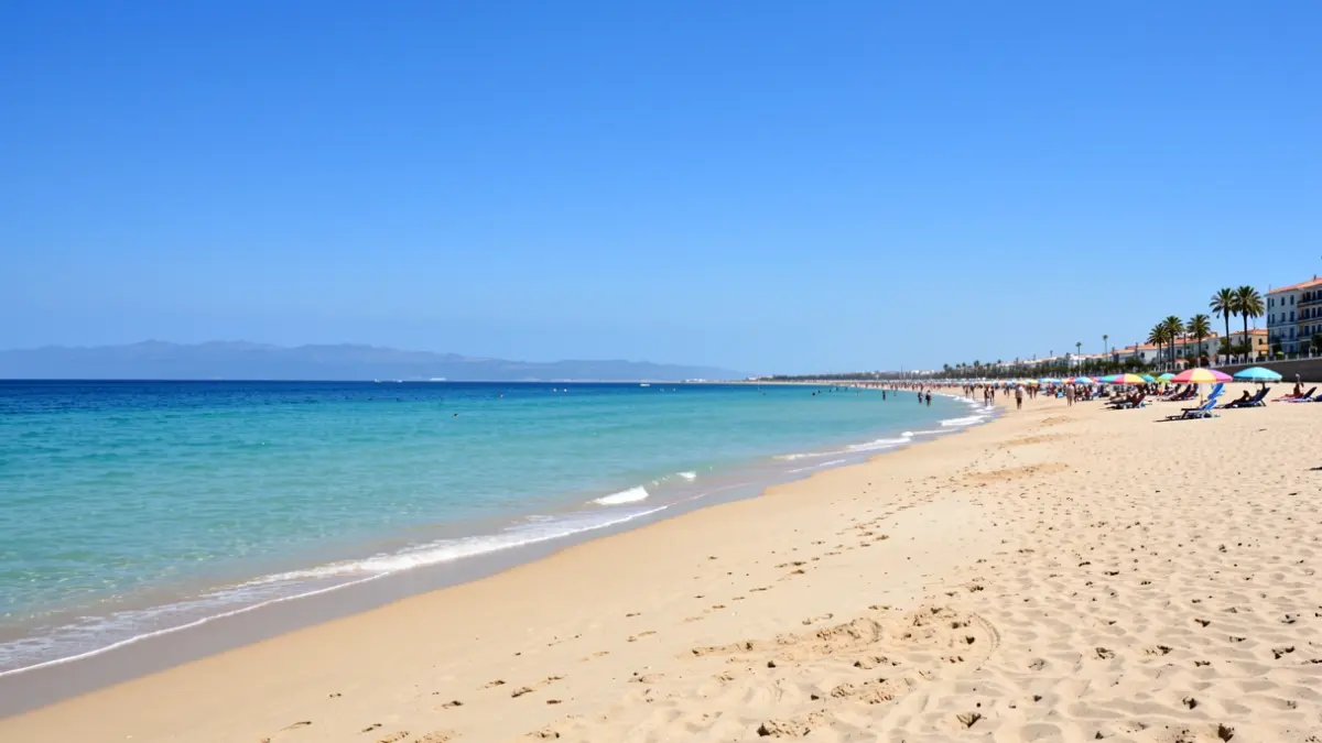 Generic image of a clean and safe Andalusian beach.
