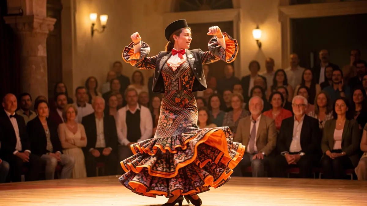 Imagen de una actuación de flamenco en Andalucía.