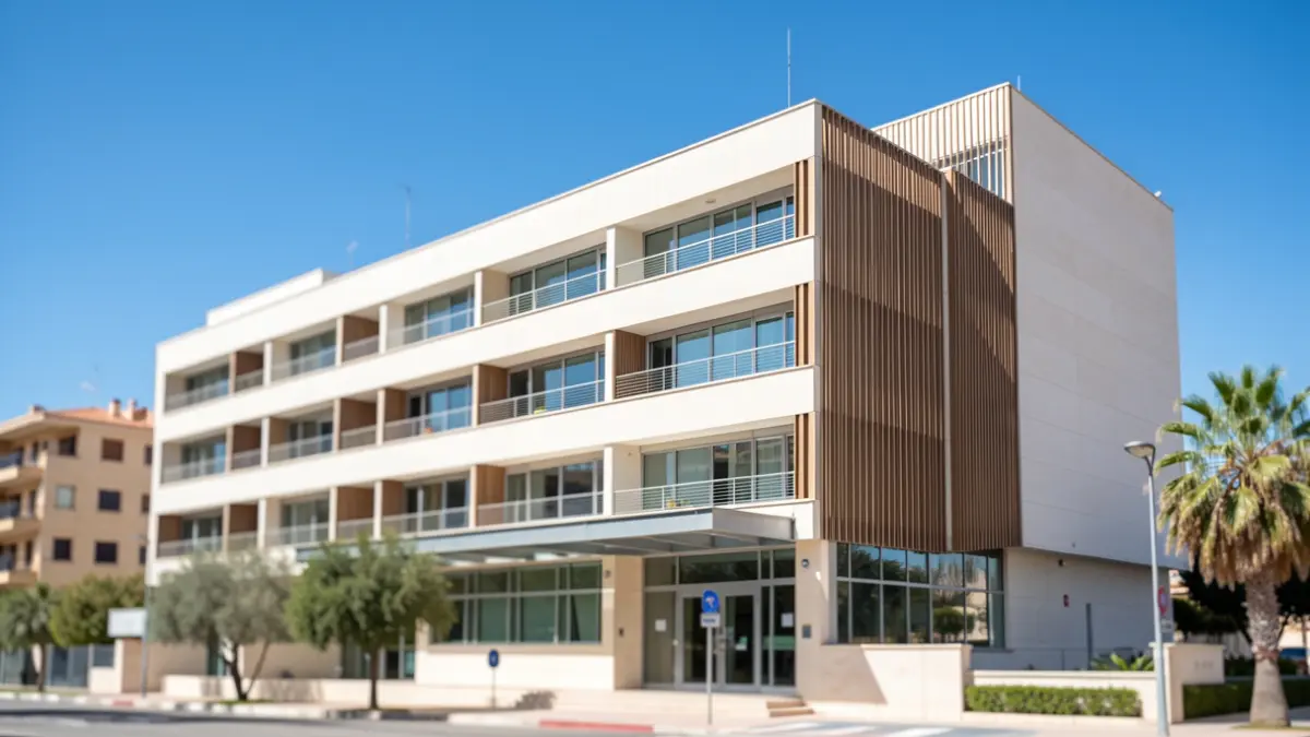 Image of the Hospital La Axarquía in Málaga.