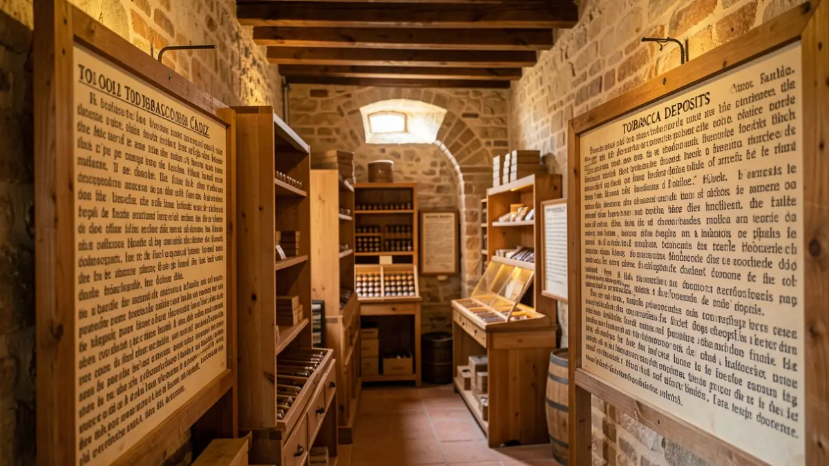 Exhibition about the language of the cigar makers in the Tobacco Deposits of Cádiz.
