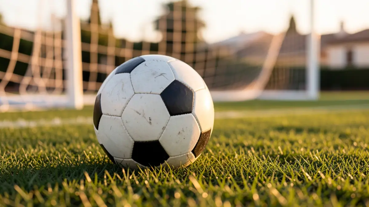 Imagen genérica de un balón de fútbol sobre césped.