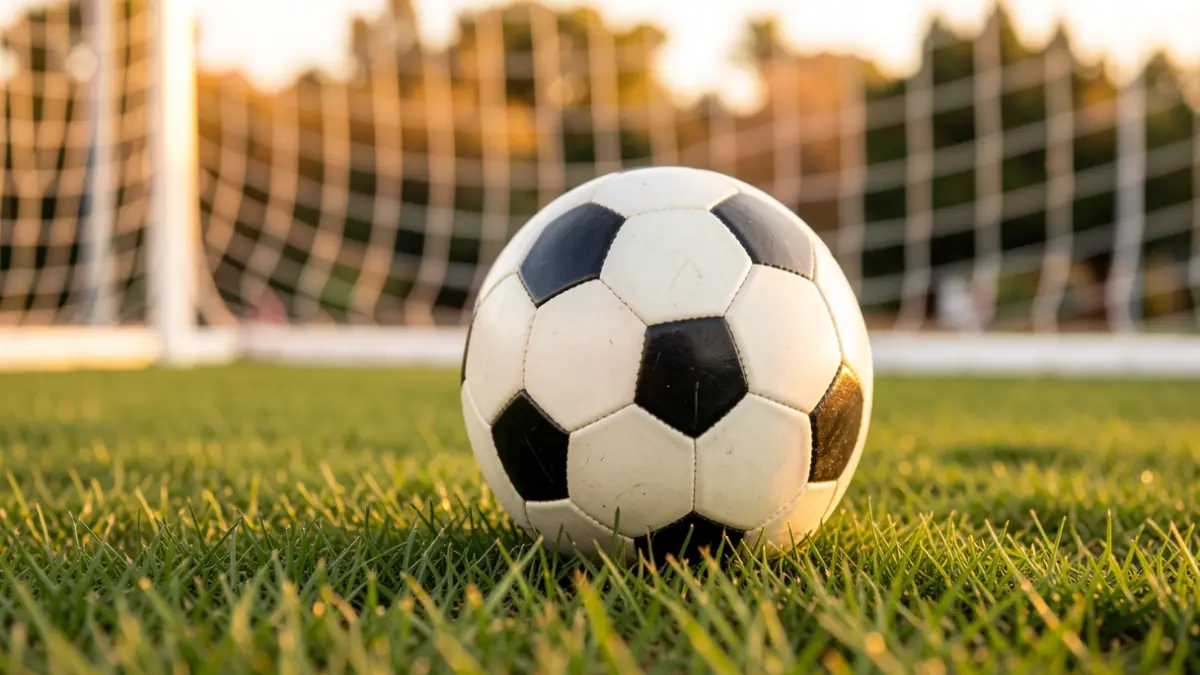 Imagen genérica de un balón de fútbol sobre césped.