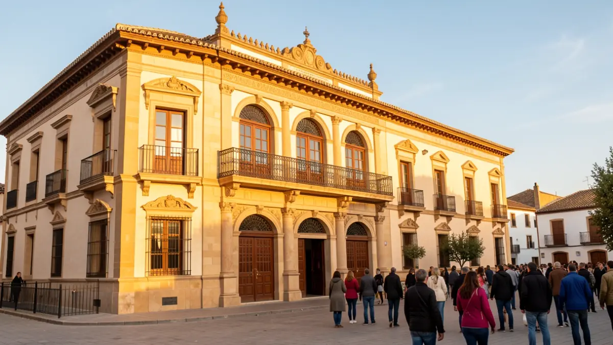 Facade of the Teatro Circo in Puente Genil.