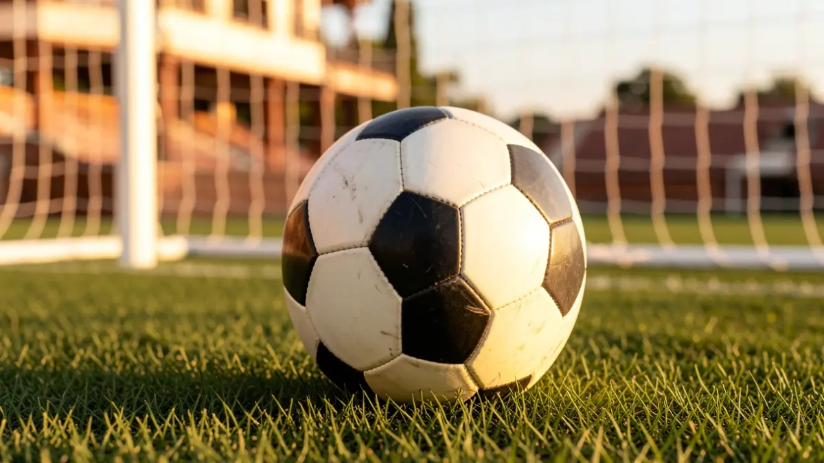 Imagen genérica de un balón de fútbol en un campo.