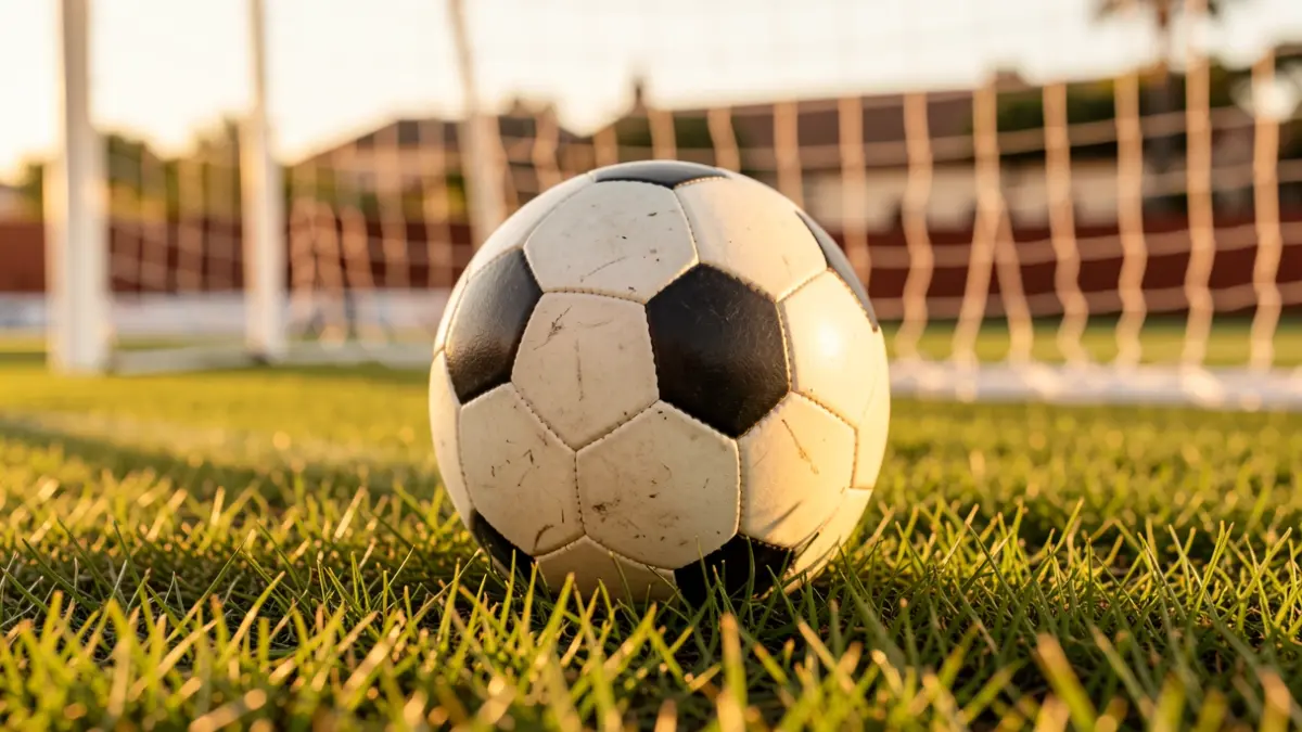 Imagen genérica de un balón de fútbol sobre césped.