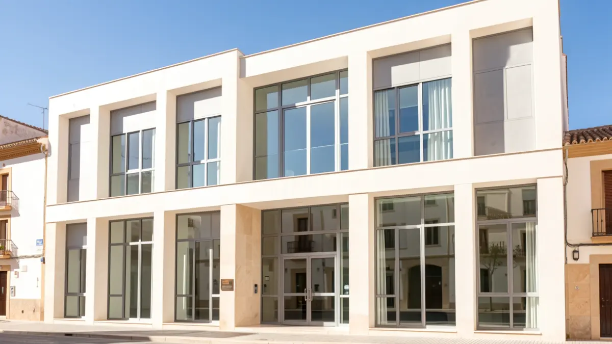 Fachada del Colegio Oficial de Arquitectos de Córdoba.