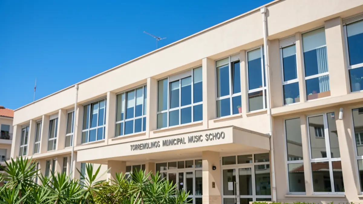 Fachada de la Escuela Municipal de Música de Torremolinos.