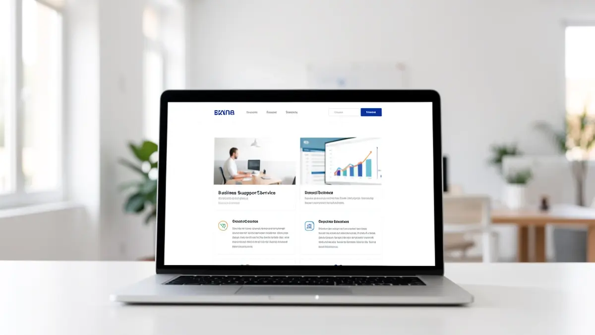 Screenshot of the new Córdoba Entrepreneurship Network website on a laptop.