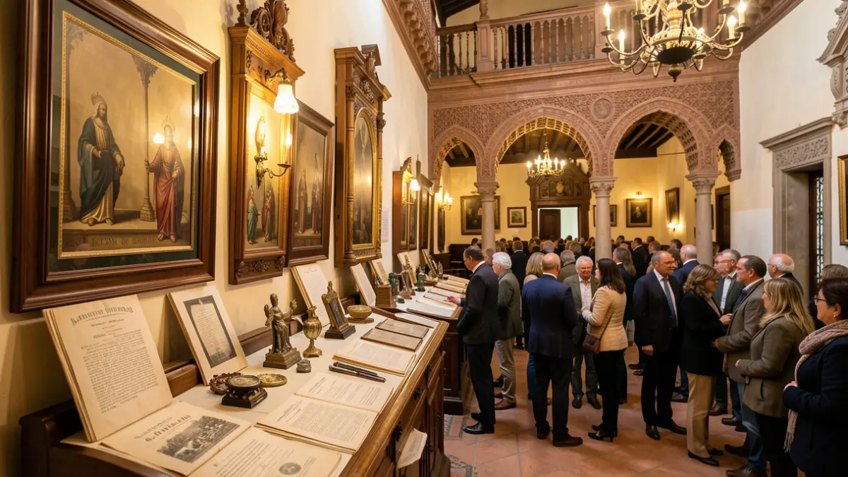 Exposición 'Una obra de amor. 75 aniversario de la cofradía del Nazareno del Amor' en la Casa Pemán de Cádiz.