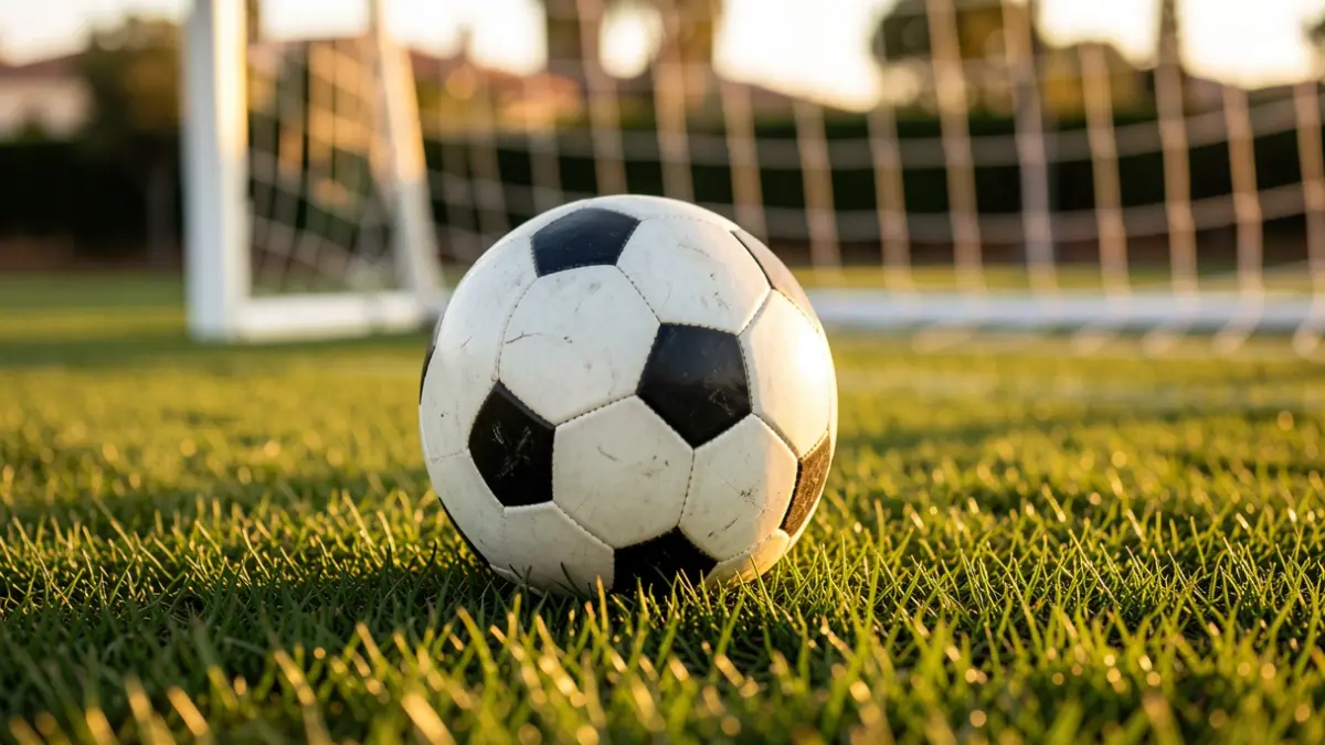 Imagen genérica de un balón de fútbol sobre césped.
