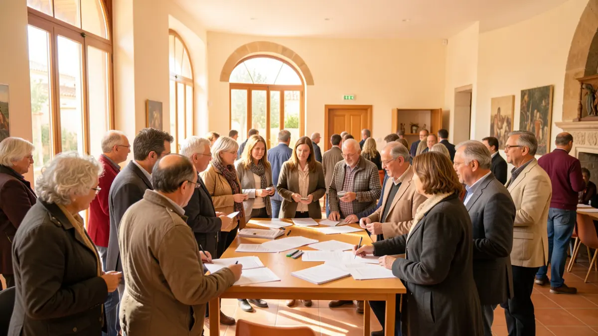 Generic image of citizens participating in a community meeting in Andalusia.