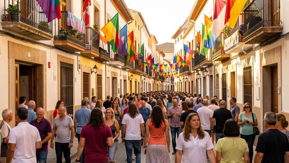 Imagen genérica de una calle del barrio del Boquerón en Granada durante una celebración.