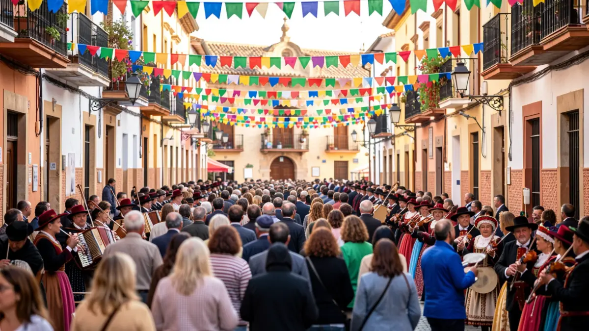 Generic image of a popular festival in Granada with music and a festive atmosphere.