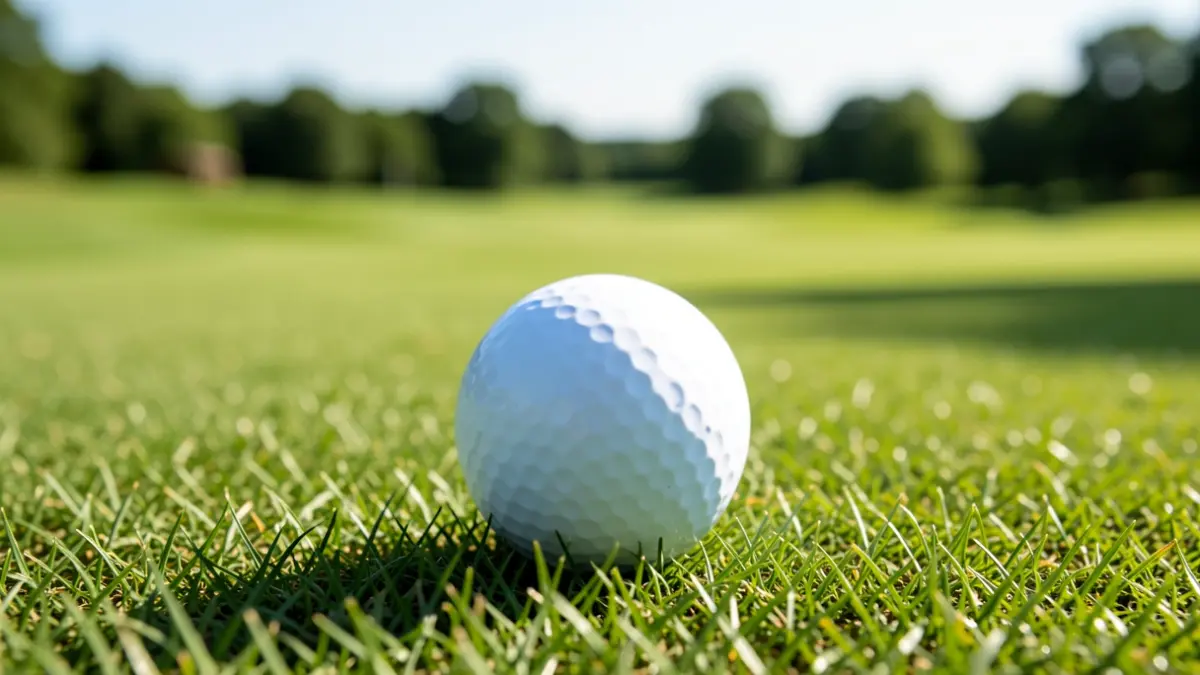 Imagen genérica de una pelota de golf sobre el césped.