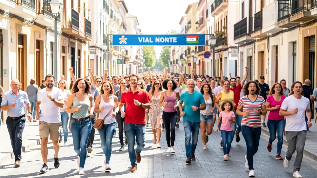 Image of the I Popular Lgtbiqa+ Race of Córdoba for diversity.