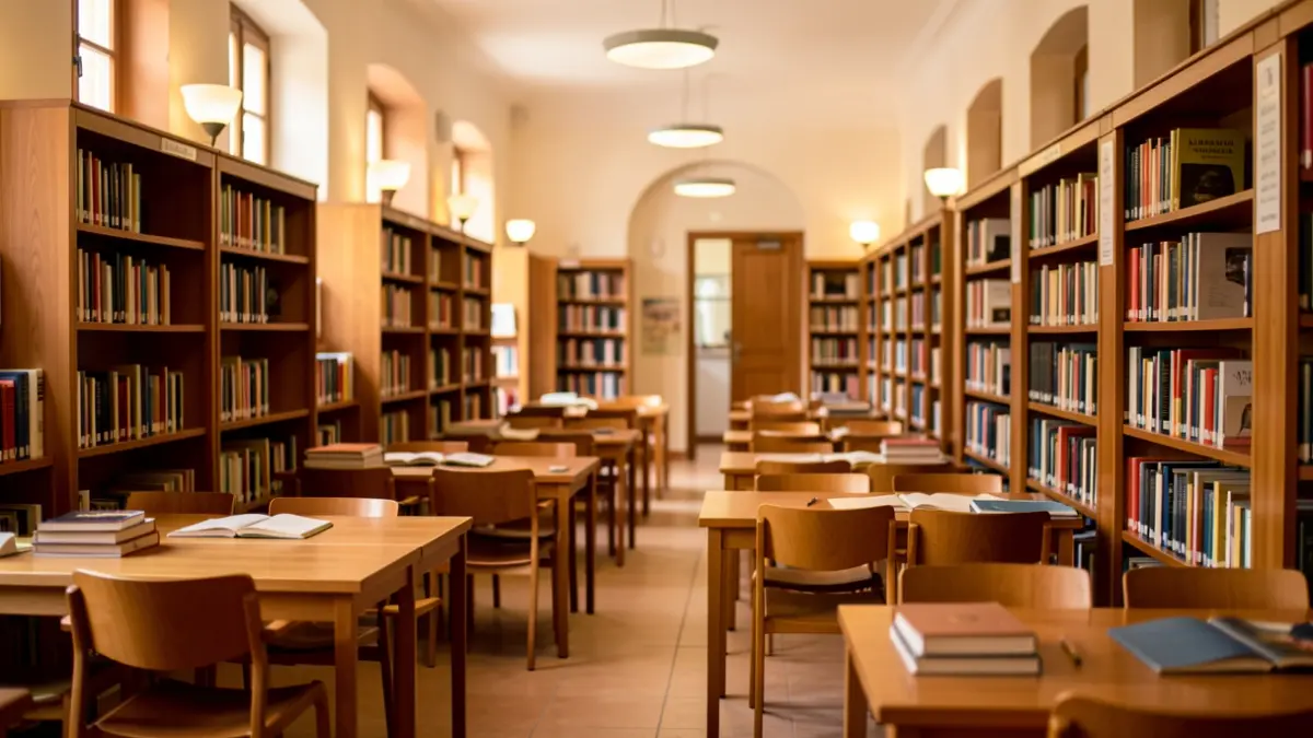 Imagen genérica del interior de una biblioteca universitaria andaluza.