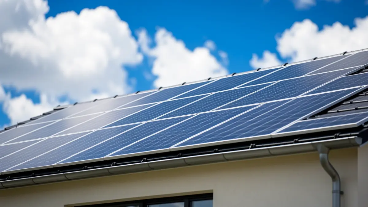 Generic image of solar panels installed on a rooftop.