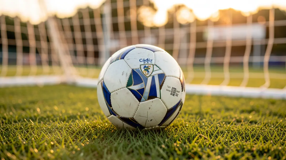 Generic image of a football on grass with the goal in the background.